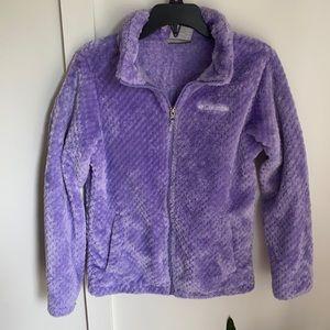 Girls Columbia zip up fleece